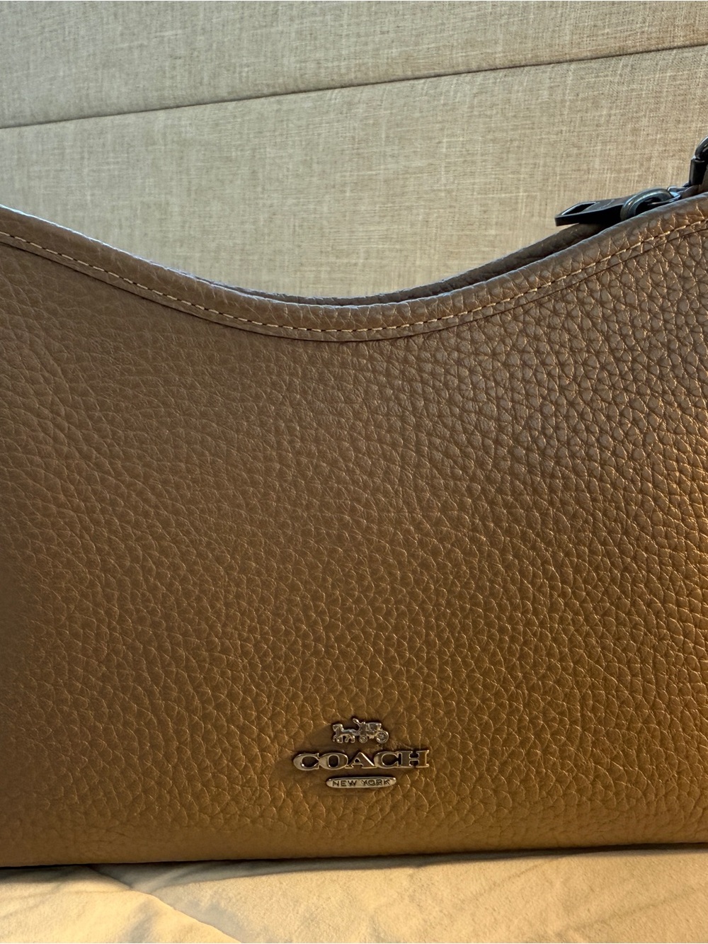 Coach Laurel tan Leather Mini Shoulder Bag in Brown